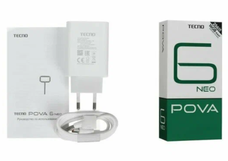 Смартфон Tecno POVA 6 NEO 8/128Гб, Dual nano SIM, Speed Black