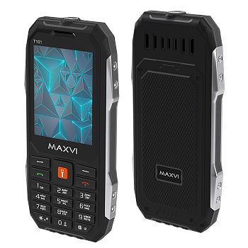 Мобильный телефон MAXVI T101, 2.8”,  2 sim-карты, 4000 mAh Черный