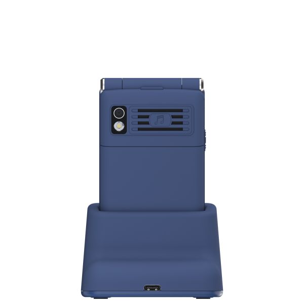 Мобильный телефон MAXVI E11ds, 2.8”, 1500 mAh Blue-Silver + Док-станция