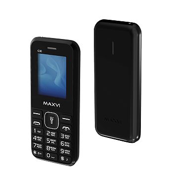 Мобильный телефон MAXVI C30, 1.77”, 2 sim-карты, 600 mAh Черный