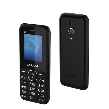 Мобильный телефон Maxvi C27 black, 2 sim-карты, 600 mAh Черный 