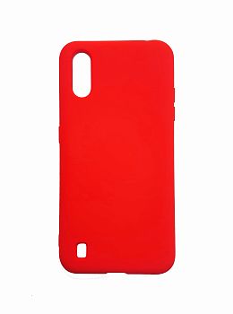 Накладка Samsung A015 silicone case красная