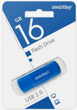  Flash USB 2.0 - 16Gb Smart Buy Scout Blue