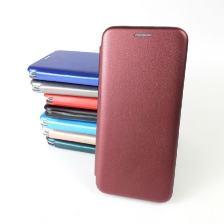 Чехол-книжка Xiaomi Redmi 9a бордовый