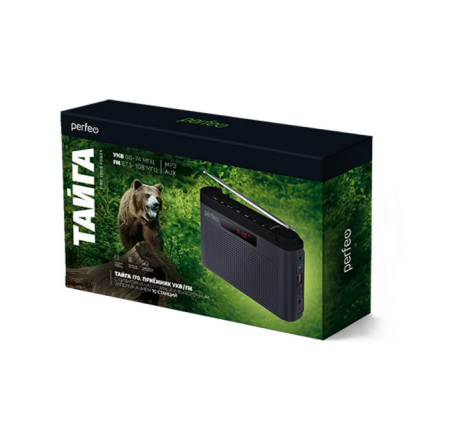Радиоприемник Perfeo ТАЙГА FM+ 66-108МГц/ MP3/ встроенный аккум,USB/ бордовый (I70RED)