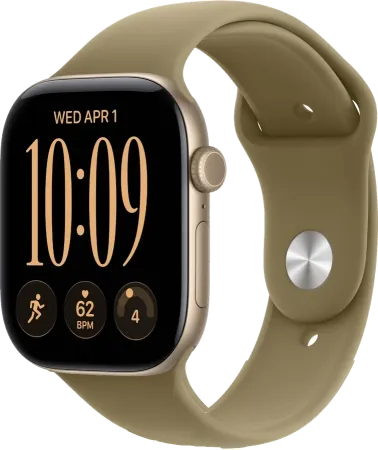 Смарт-часы Apple Watch Series 12, 46 мм, корпус цвета «светлое золото»