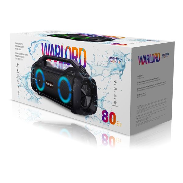 Колонка Smartbuy WARLORD, 80Вт, Bluetooth, USB, пауэрбанк, черн (SBS-5340)/4