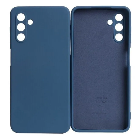 Накладка Samsung A13 Galaxy A135 (2022) темно-синий с микрофиброй и закрытой камерой Breaking