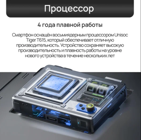 Смартфон TECNO Spark Go 1, 4/64Гб, RU, Dual nano SIM, Startrail Black