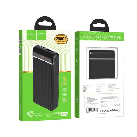 Внешний аккумулятор 20 000мАч Hoco J59A Black