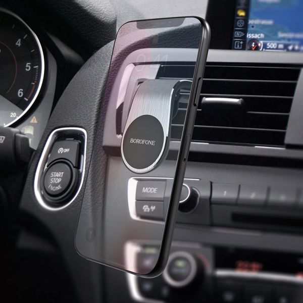 Автодержатель BOROFONE BH10 Silver