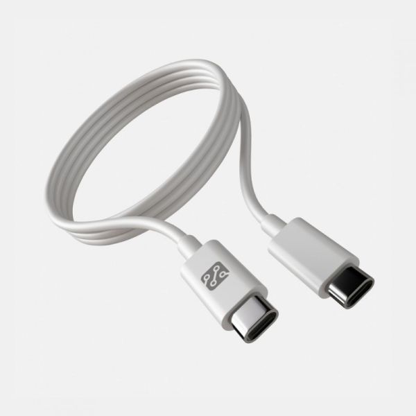 Кабель Depod DC-001 Type-C - Type-C, 60W, 2 метра, гарантия 1 год White