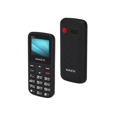 Мобильный телефон Maxvi B100i, 1.77”,  2 sim-карты, 600 mAh Черный
