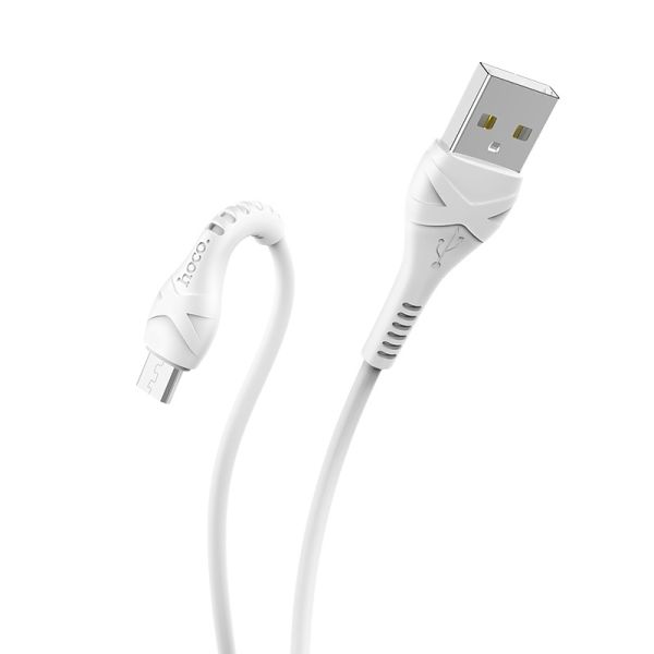 Кабель micro USB - USB 2.4A HOCO X37 1m White