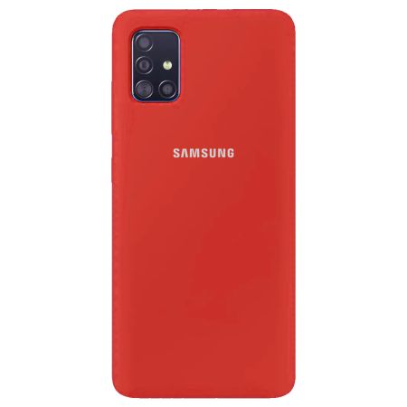 Накладка Samsung A715 silicone case красный