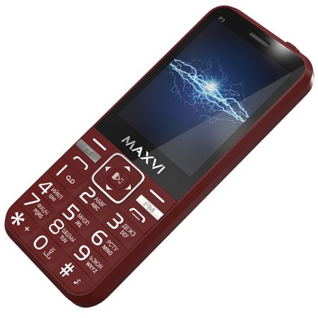 Телефон Maxvi P3 Wine Red