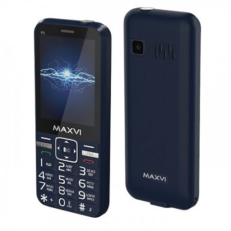 Телефон Maxvi P3 Blue stop