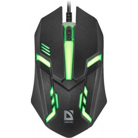 Мышь проводная DEFENDER Сyber MB-560L, 1200 dpi Black