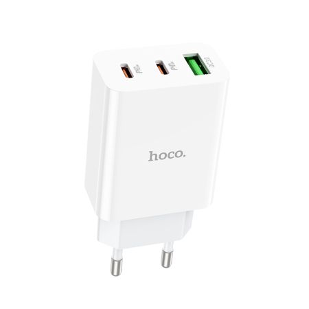 СЗУ блок 3.0A, 20W, 1USB+2Type-C Hoco C99A White