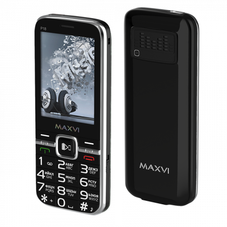 Телефон Maxvi P18 Black