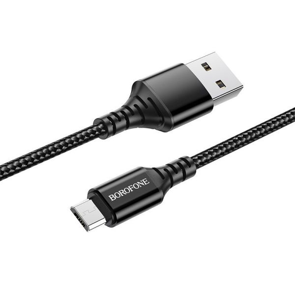 Кабель Micro USB  2.4A Borofone BX54 1m Black