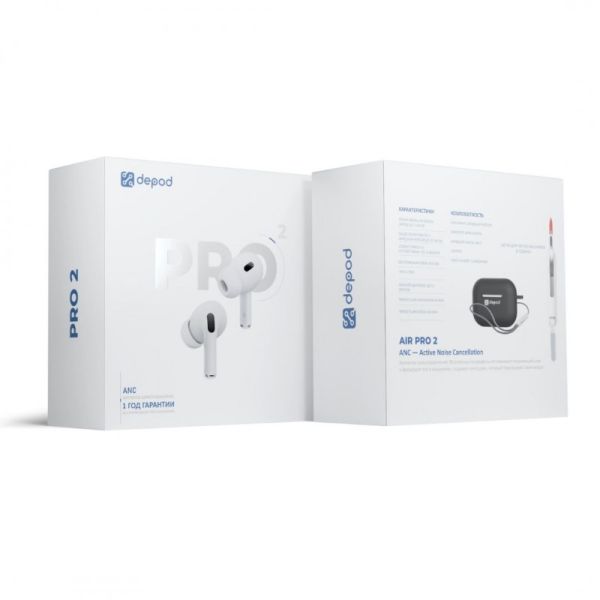Наушники Depod Genuine PRO2, TWS-001 White
