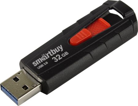 Flash USB 3.0 - 32Gb SmartBuy IRON Black/Red