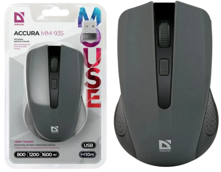 Мышь беспроводная DEFENDER Accura MM-935 Grey
