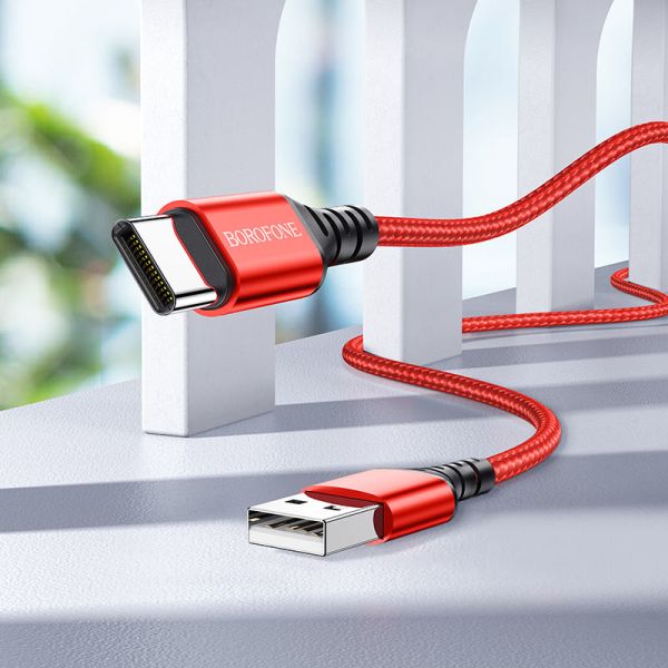Кабель Type-C - USB 2.4A Borofone BX54 1m, Red