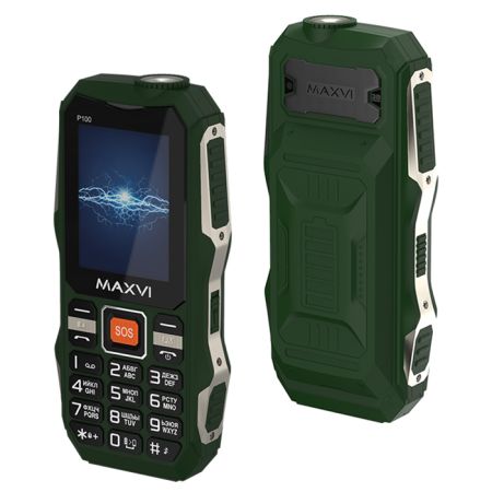 Телефон Maxvi P100 Green