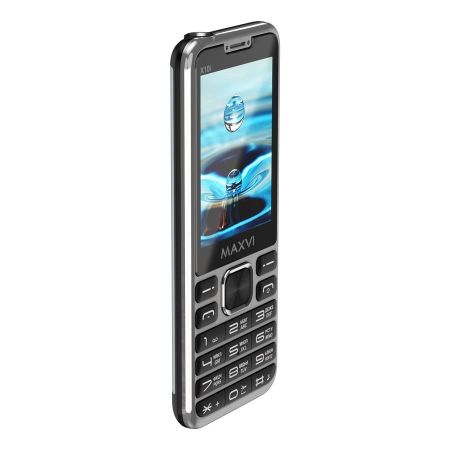 Мобильный телефон MAXVI X10i, 2.8”, 2 sim-карты, 1600 mAh Metallic silver