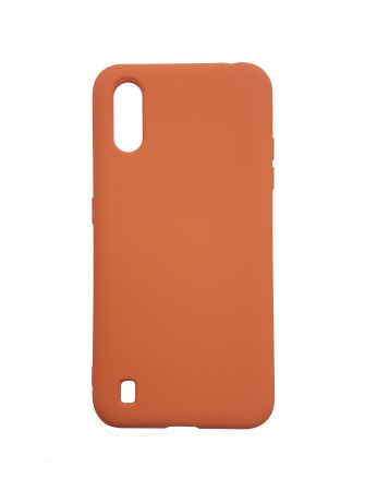 Накладка Samsung A015 silicone case персик