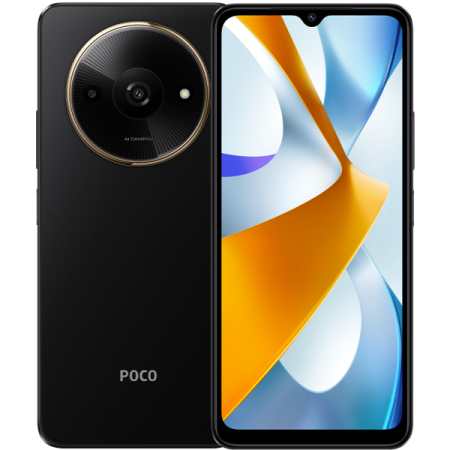 Смартфон Xiaomi Poco C61 3/64Гб, Dual nano SIM,Global для РФ, Black