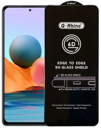 Стекло защитное Redmi Note 10/ Note 10s/ Note 11/ Note 11s/12s/Poco M4 Pro 4G/Poco /M5s / G-Rhino