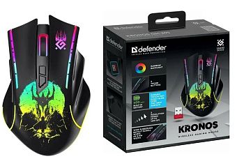 Мышь беспроводная Defender GM-695 Kronos, оптическая чёрный