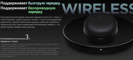 Наушники Bluetooth Redmi AirDots 3 pro (TWSEJ01ZM) Black