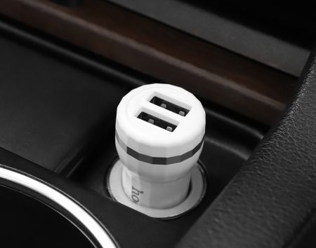 АЗУ micro 2.4A 2USB HOCO Z27 White