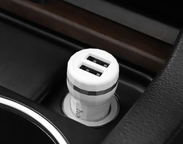 АЗУ micro 2.4A 2USB HOCO Z27 White
