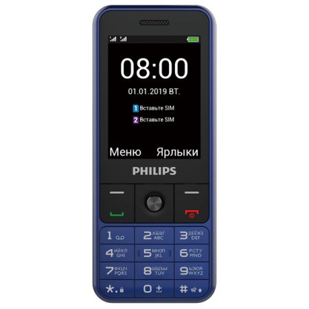 Телефон Philips E182 Blue