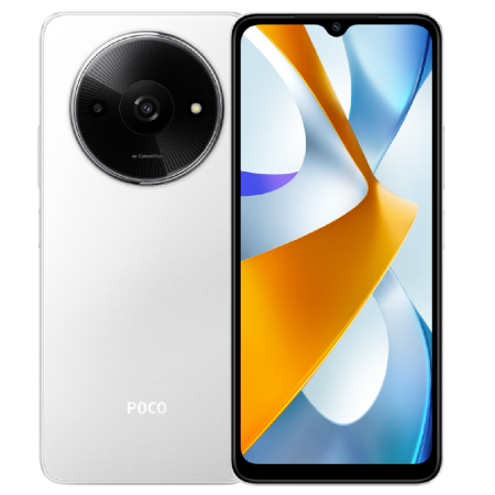 Смартфон Xiaomi Poco C61 3/64Гб, Dual nano SIM,Global для РФ, White