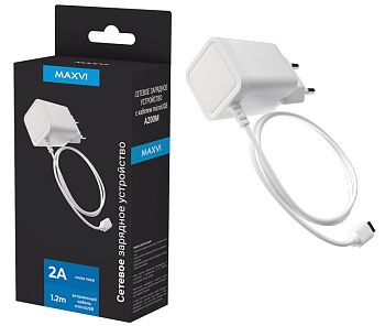 СЗУ micro 2.0A, 1.2, 10W Maxvi A200M White