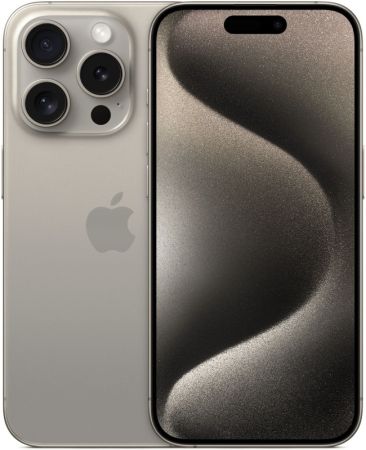 Смартфон Apple IPhone 15 pro max, 256Гб, Dual: Nano Sim + eSIM, Natural Titanium