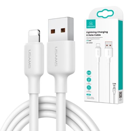 Кабель iPhone Lightning - USB 2.4A Usams US-SJ604 U84 White