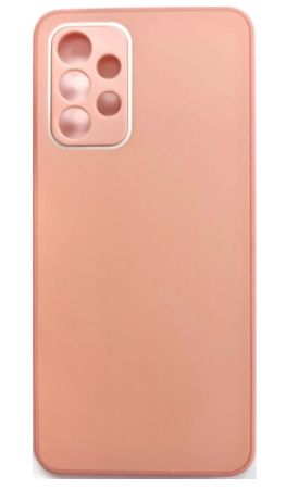 Накладка Samsung A325 /A32 (2021) персиковый new силикон закрытая камера