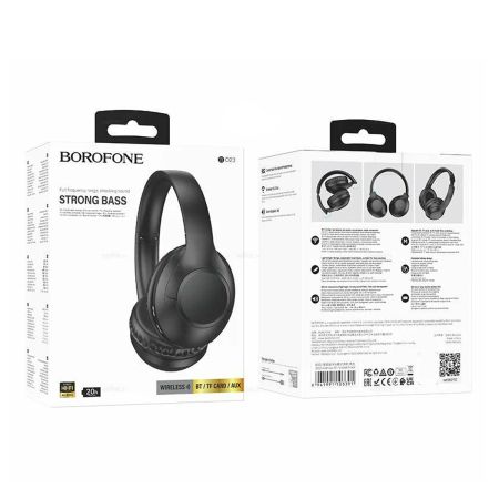 Беспроводные наушники Bluetooth Borofone BO23 Glamour Black