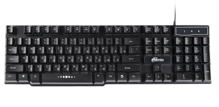 Клавиатура проводная RITMIX RKB-200 BL Black 
