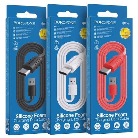 Кабель Type-C - USB 3A Borofone BX52 1m White