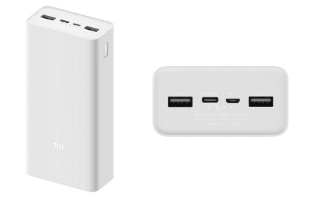 Внешний аккумулятор 30 000мАч Xiaomi Mi Power Bank 3 PB3018ZM White