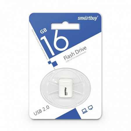Flash USB 2.0 16Gb SmartBuy LARA series White