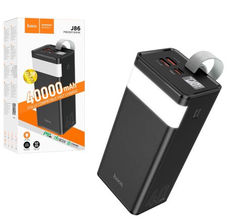 Внешний аккумулятор 40 000мАч Hoco J86 PowerMaster Black